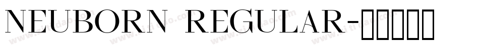 Neuborn Regular字体转换